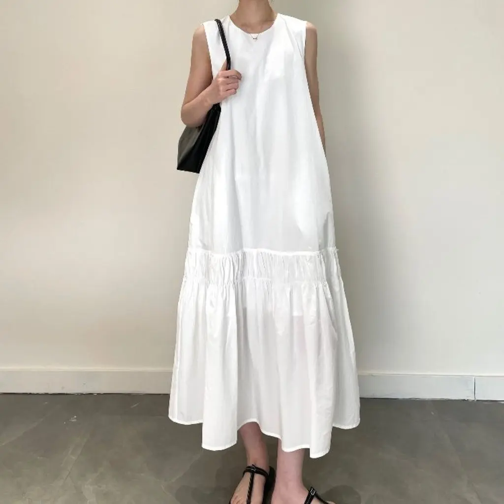 Robe stéréo smockée de Style K pour femmes, à la mode, dos découpé, gilet décontracté, Simple, nouveau Style pour l'été
