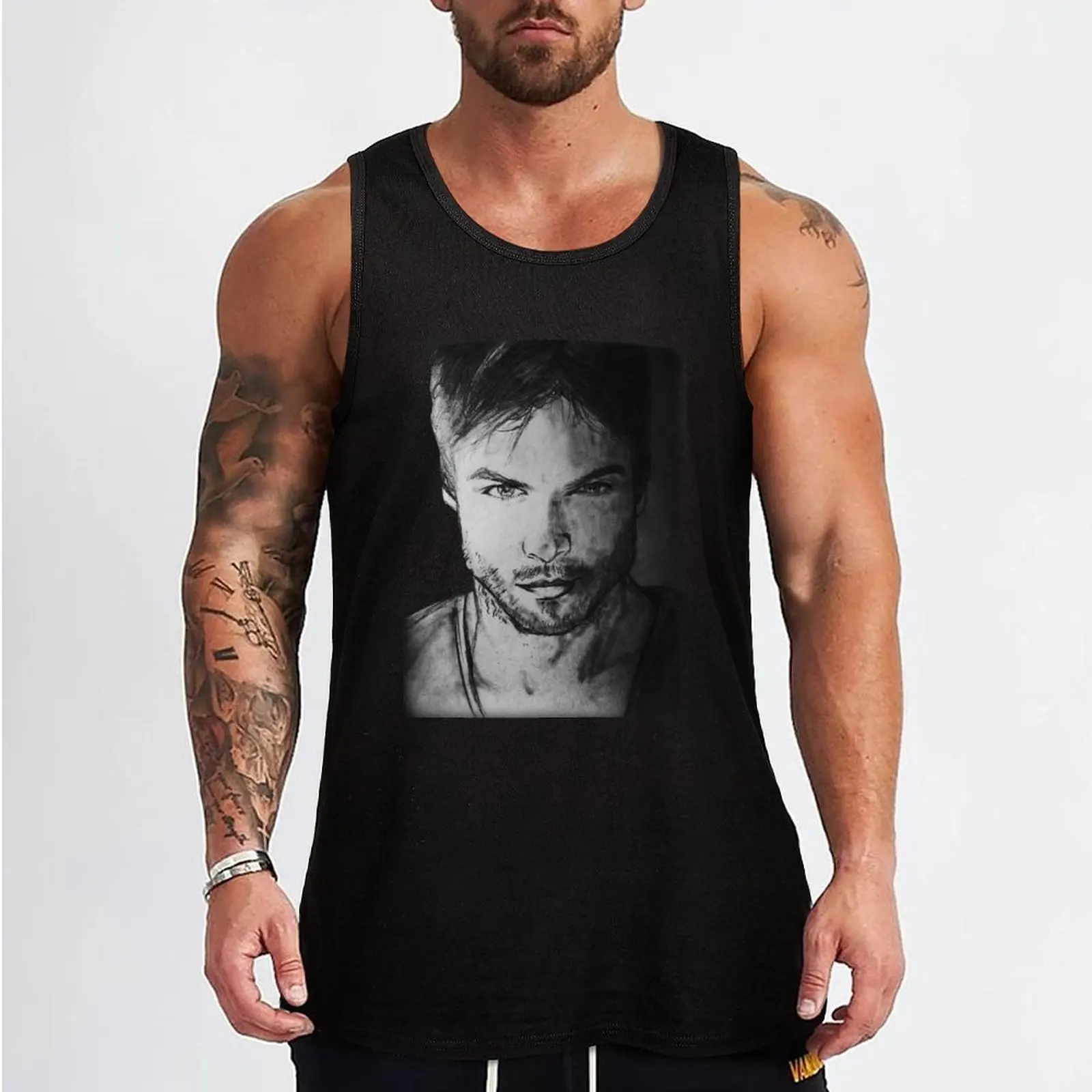 Ian Somerhalder Tank Top Top vest for men T-shirt male