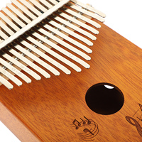 1 set 1 Set 17-Key Portable Kalimba Thumb Piano Beginner Finger Instrument Durable Mini Music Gift Home Small Musical Instrument