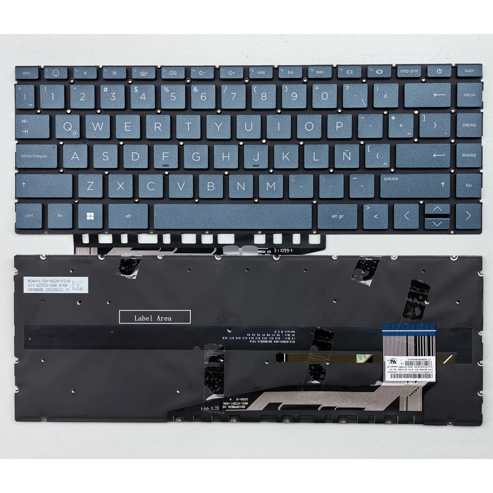Laptop Keyboard for HP Pavilion 13-BE 13-BG 14-EH 14-EY 14-EW TPN W145 RU Backlit Blue