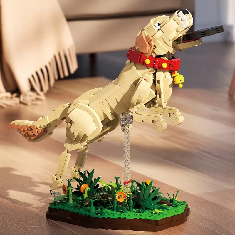 1257-teiliges Labrador Retriever-Bausteine-Set, Tiermodellbausatz für Kinder und Erwachsene, DIY-Hundeziegel, kreative Geschenkidee für Kinder