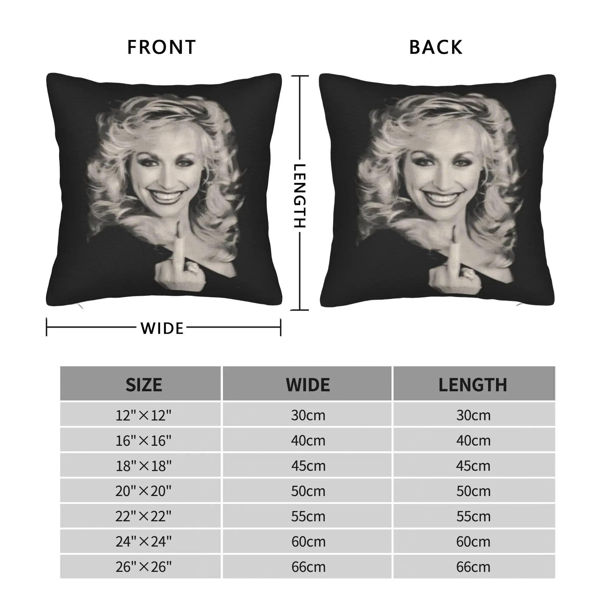 RIP Dolly Parton Pillow Case  Kawaii Pillow Cover Graphic Pillowcases For Sofa Car Home Decor