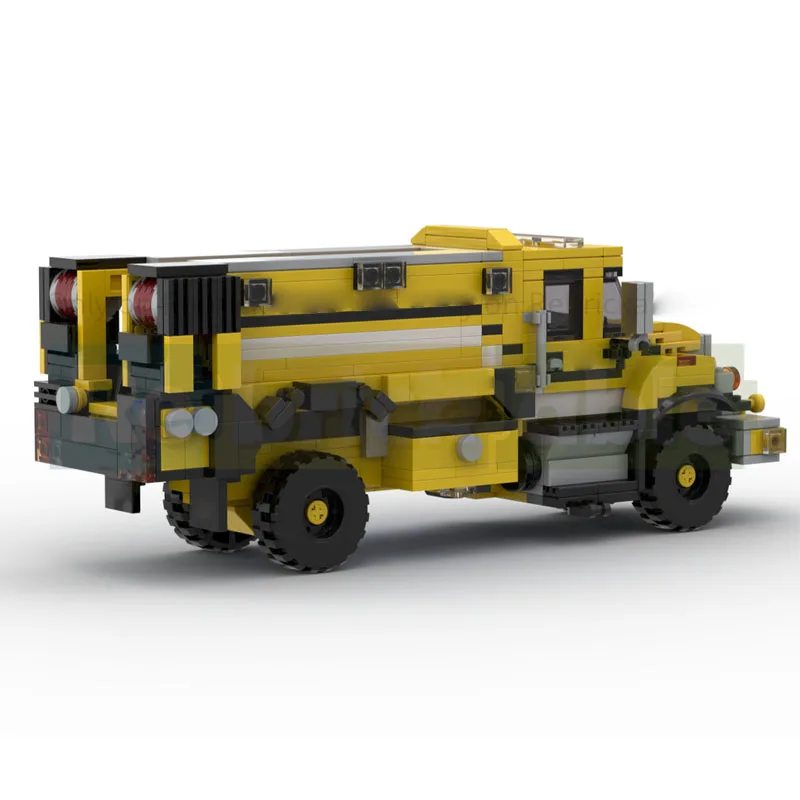 

MOC-251807 New Urban Fire Rescue Truck Building Block Model 709 Parts Creative Boys and Adults Birthday Christmas Toy Gift