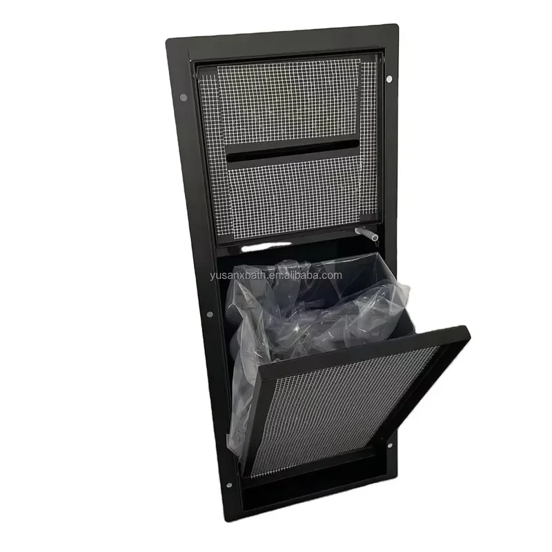 304 Stainless Steel Recessed Tissue Box Holder Modern Hidden Wall Mounted Bathroom Accessories Set for Toilet Paper Towel