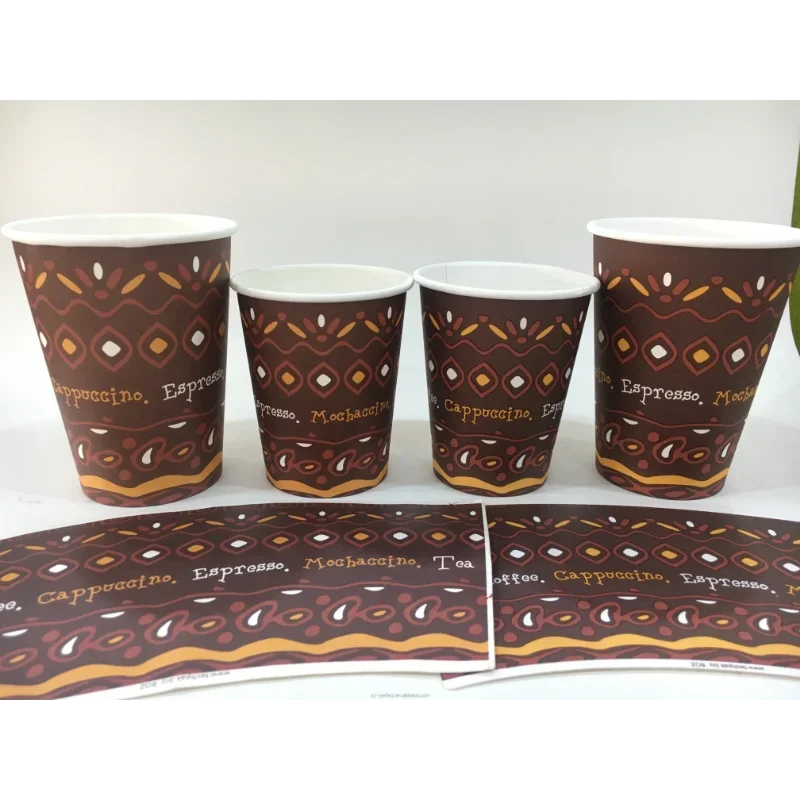 YG Eco-friendly High Quality Kraft  PE Coated Paper Cup Fan Machine Coffee Disposable Paper Cup Box Bowl Raw Materials for US