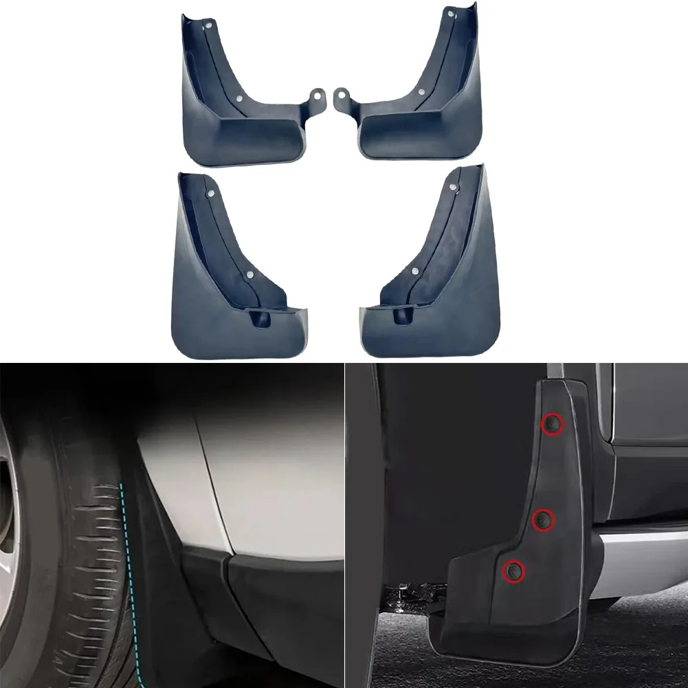 

4pcs Auto Front Rear Wheels Fender For Splash Guards For Hyundai FOR SANTA FE 2024 FOR Hybrid Mudguards Tire Mudguard
