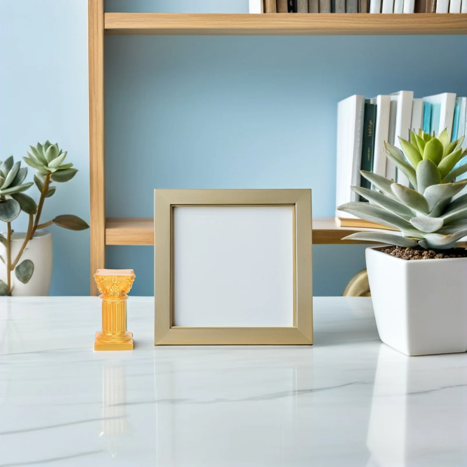 

4Pcs Roman Pillar Resin Holder Miniature Column Decor Wedding Table Statue Roman Pillar Stand Decor Outdoor Pedestal