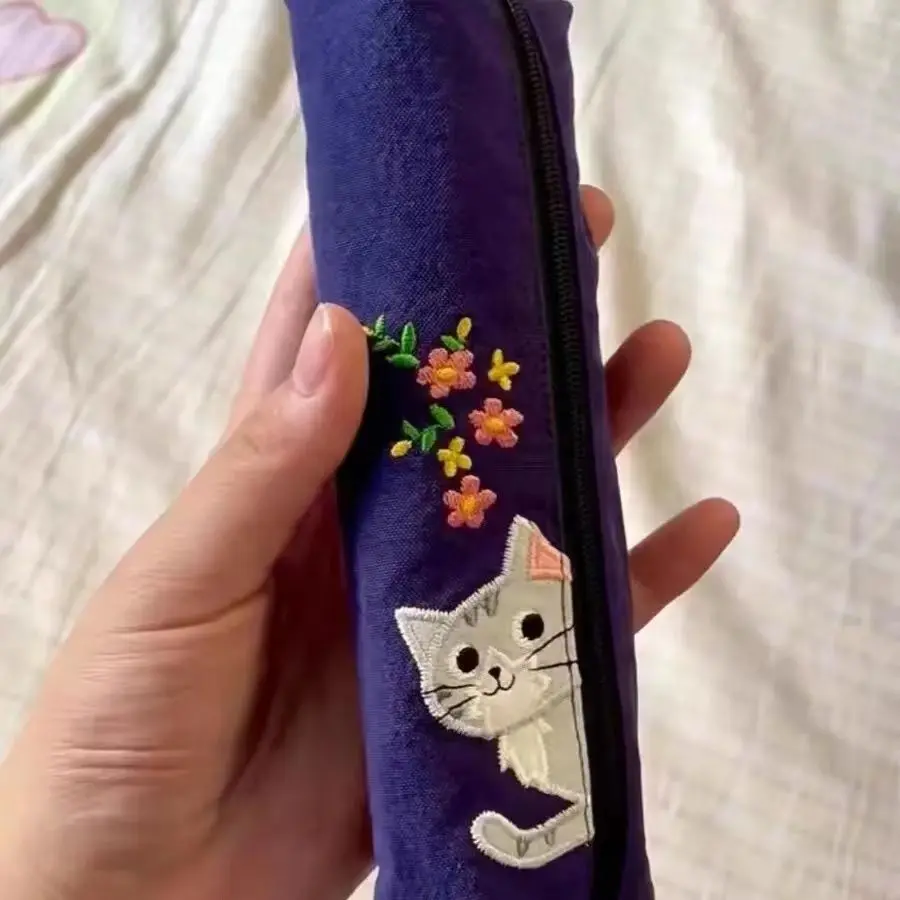 【Kitty】Original Handmade Pen Bag Grocery Storage Bag in Stock Cute Pencil Case Stationery Supplies Schools&Offices