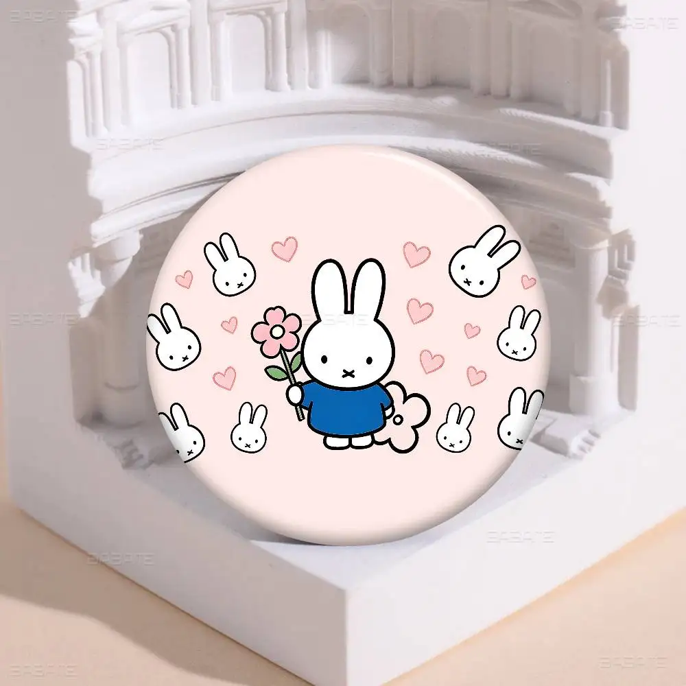 M-Miffy Kawaii Anime Brooches Cute Cartoon Badge Jacket Jeans Lapel Pin Gift Accessorie