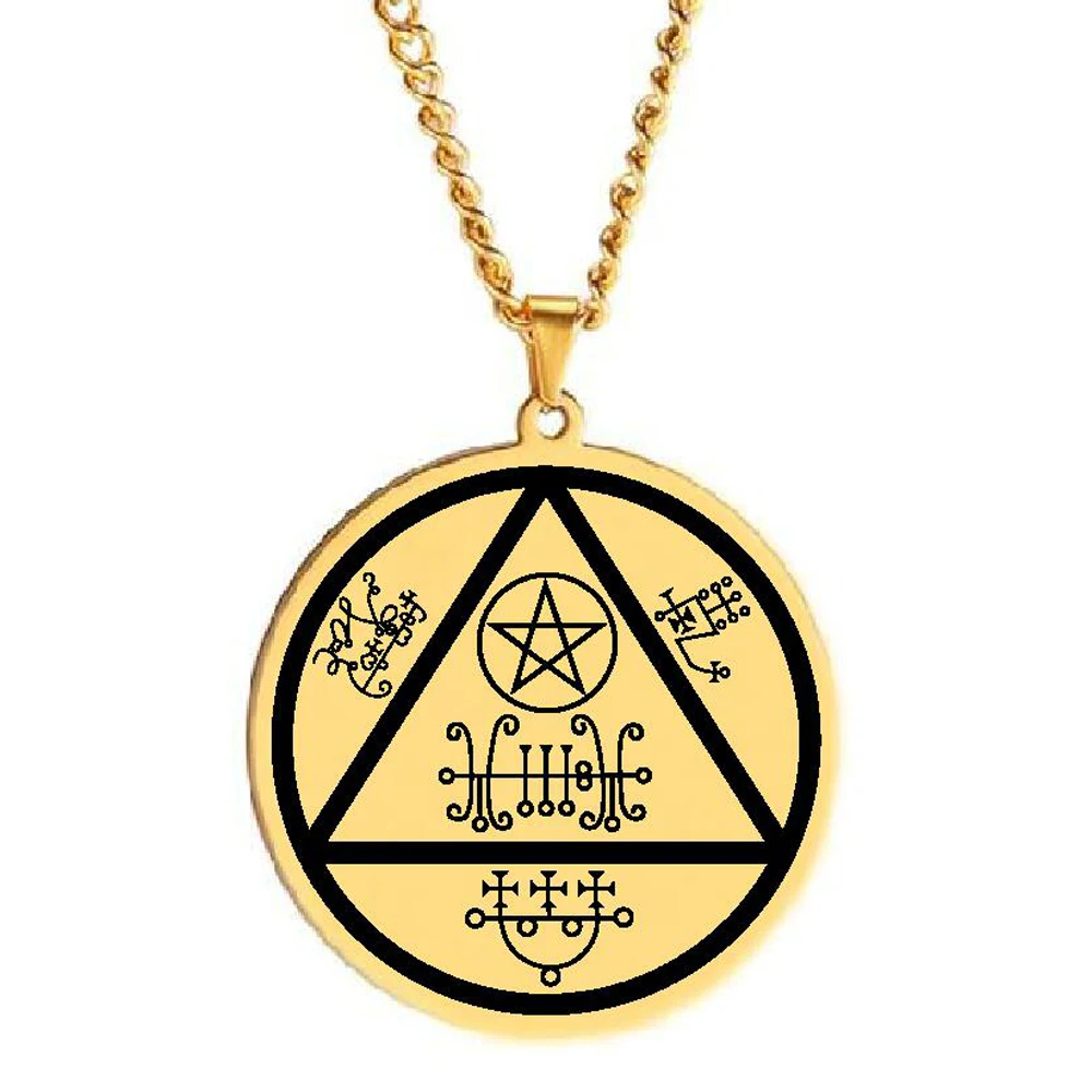 Spiritual Jewelry Amulet the Spirits of Lust Love and Passion Gifts Magical Talisman Laser Cut Stainless Steel Pendant Necklace