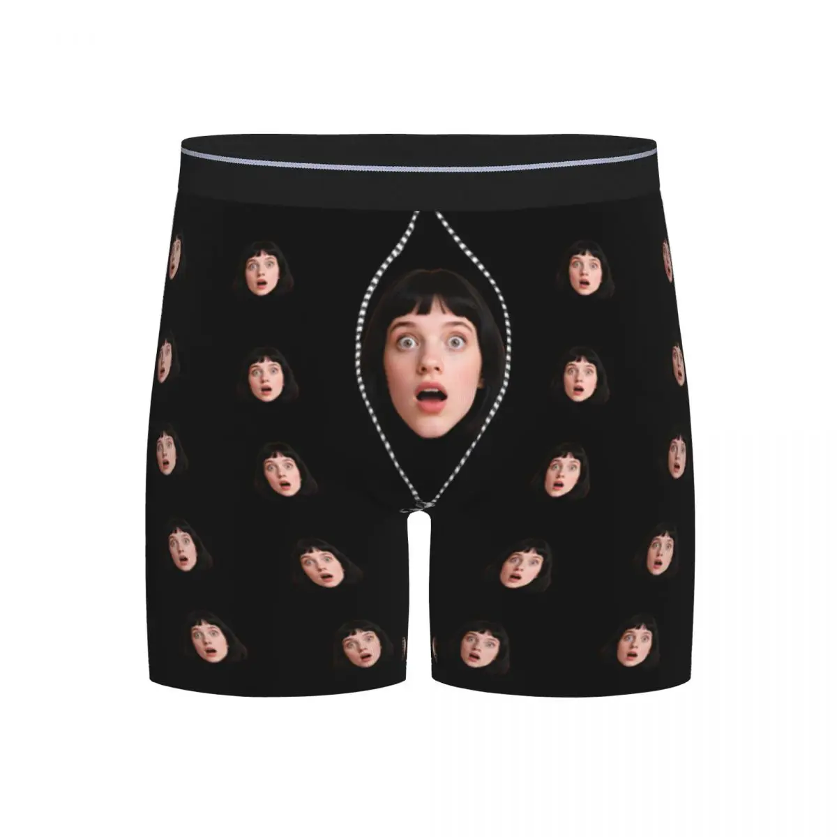 Custom Personalized Face Photo Underwear Men Boxer Briefs Shorts Panties Soft Underpants For Homme Husband Valentine's Day Gift