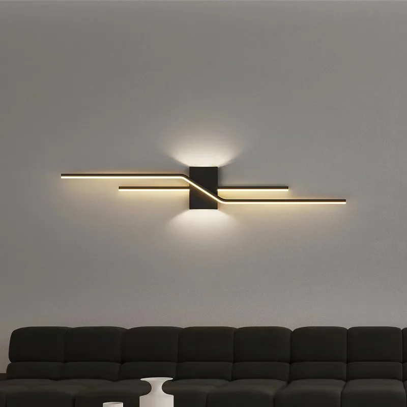 Applique Murale LED au Design Minimaliste Moderne, Luminaire Décoratif d'Nik, Idéal pour une Chambre à Coucher, un Salon, un Bar, une Calandre ou un Canapé