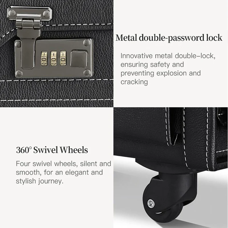 Valigia pilota, valigia da viaggio per assistente di volo, valigia per assistente di treno, valigia da viaggio per avvocato, scatola per attrezzature, salvadanaio,