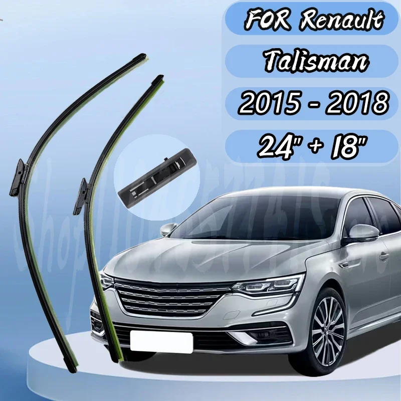 

Car Wiper For Renault Talisman 2015-2018 Front Wiper Blades Windscreen Wipers Windshield Auto Accessories 24"+18"