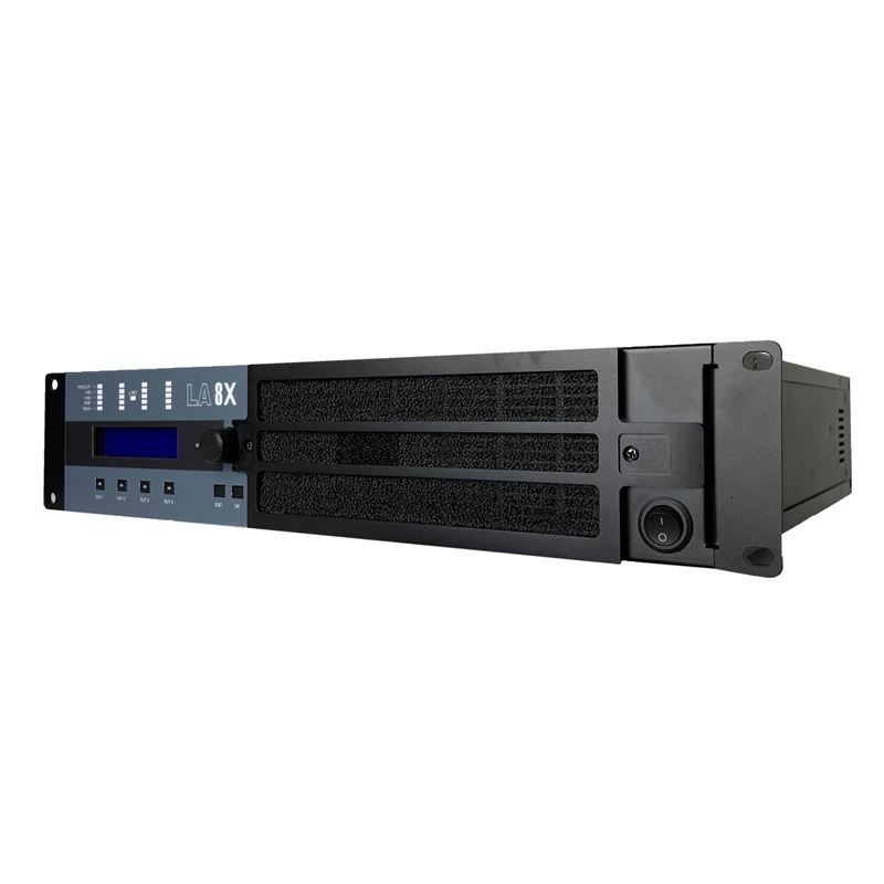 LA8X 4-channels Digital Power Amplifier 10000watts Class-D  Professional Audio Amplifiers For Line Array or Subwoofer Speakers