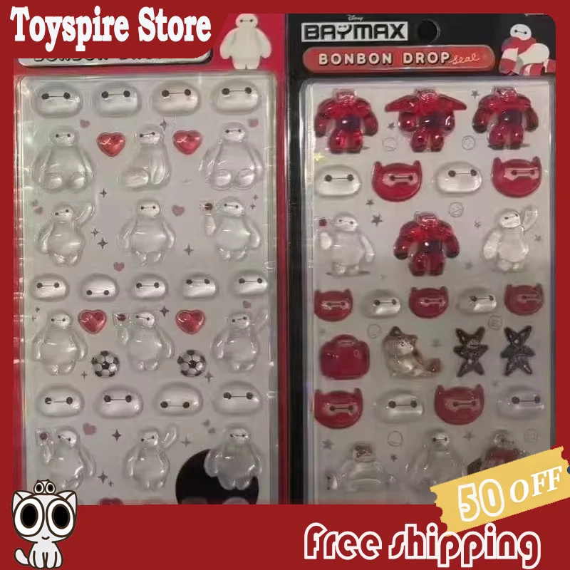 

40 шт. Горячие 3D-наклейки Bubble Boy Baymax, милые мультяшные стикеры для декора чехлов мобильных телефонов, оптом