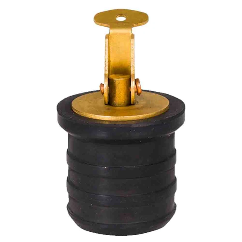 Rubber Seal Brass Drain Plug Brass Snap Lock Bait Well Plug Bottom Porthole Drain Plug For Scuppers Boats And Yachts