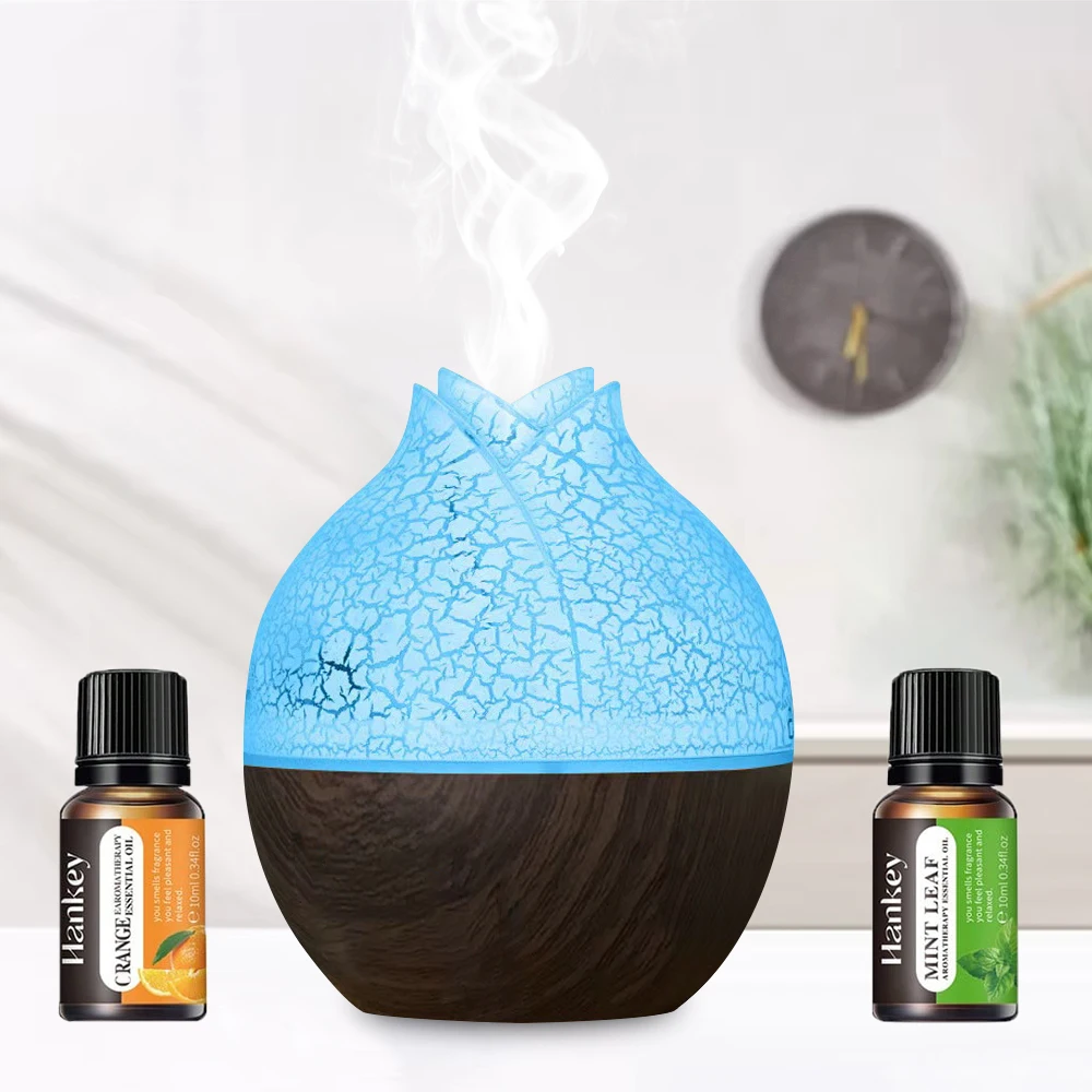 

130ml Ultrasonic Humidifier & Aromatherapy Diffuser w/ 7-Color LED Lights, Touch Control, USB Power for Bedroom/Office