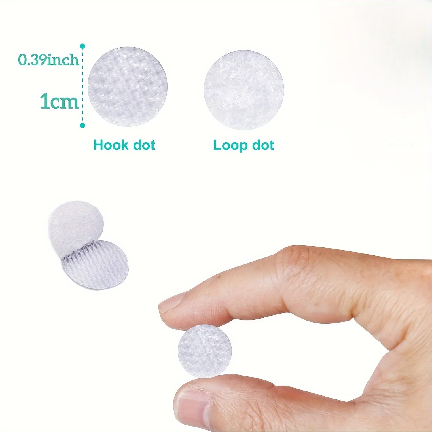 Self-Sticking Dots, 0.39 Inch/10Mm Diameter Tape Featuring Adhesive Nylon, Ideal for Projects, Suitable for Classrooms, Offices