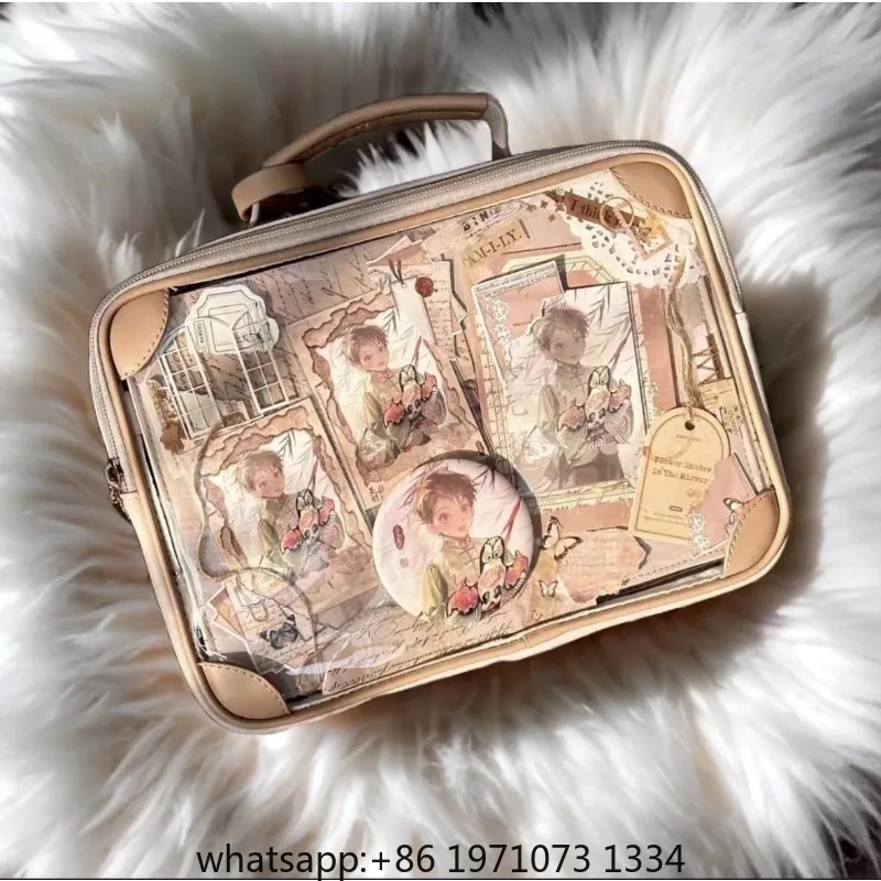 Harajuku Vintage Solid Ita Bag Women Spacious Multi-Pocket Multifunctional Crossbody Bag Ladies PU Leather Square Handbag Y2k view 6