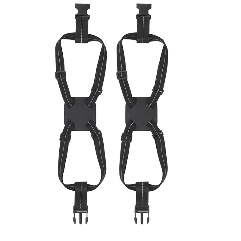 2pc Elastic Luggage Straps for Secure Travel - usage example
