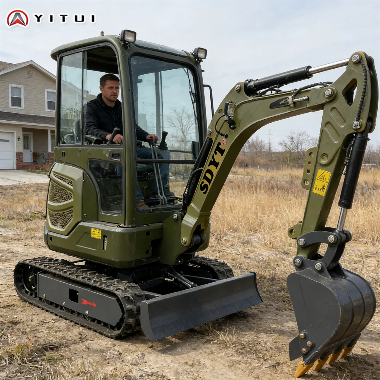 حفارة ديزل صغيرة 2 طن مع إمالة دوارة لحديقة المنزل Epa Euro 5 حفارة صغيرة بسعر مخصص رخيص