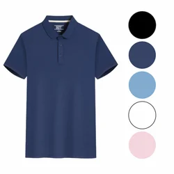 Summer Fashion Leisure Comfortable Soft Breathable 2024 New 5 Color Short-sleeved Polo Team Uniform