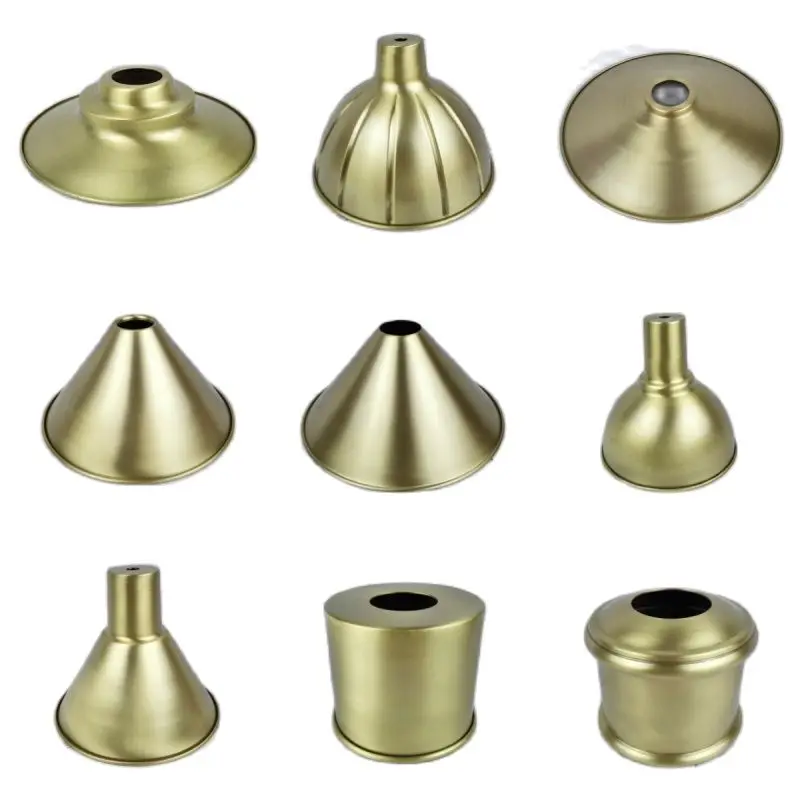 

Brass lampshade minimalist industrial style Japanese desk lamp floor lamp wall lamp hallway DIY lighting accessories