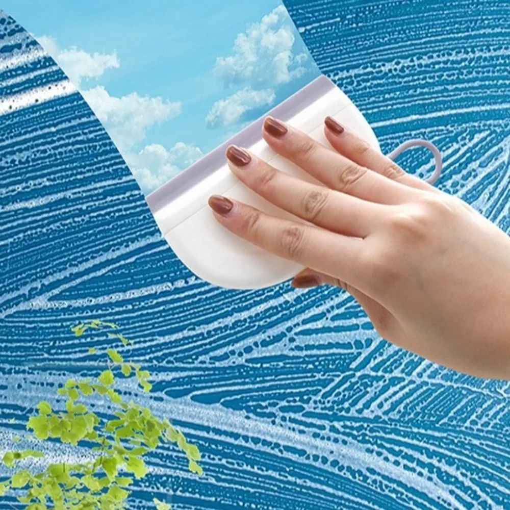 

6pcs Cleaning Tool Portable Countertop Wiper Mini Plastic Bathroom Wiper Multi-Functional Mirror Cleaning Wiper Tile Cleaning