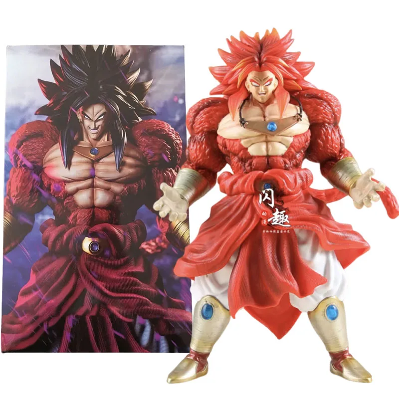 Figura de acción de Broly de Dragon Ball Z de 30 cm, figuras de anime DBZ Super Saiyan, estatua GK, modelo, adornos, juguetes, regalo para niños
