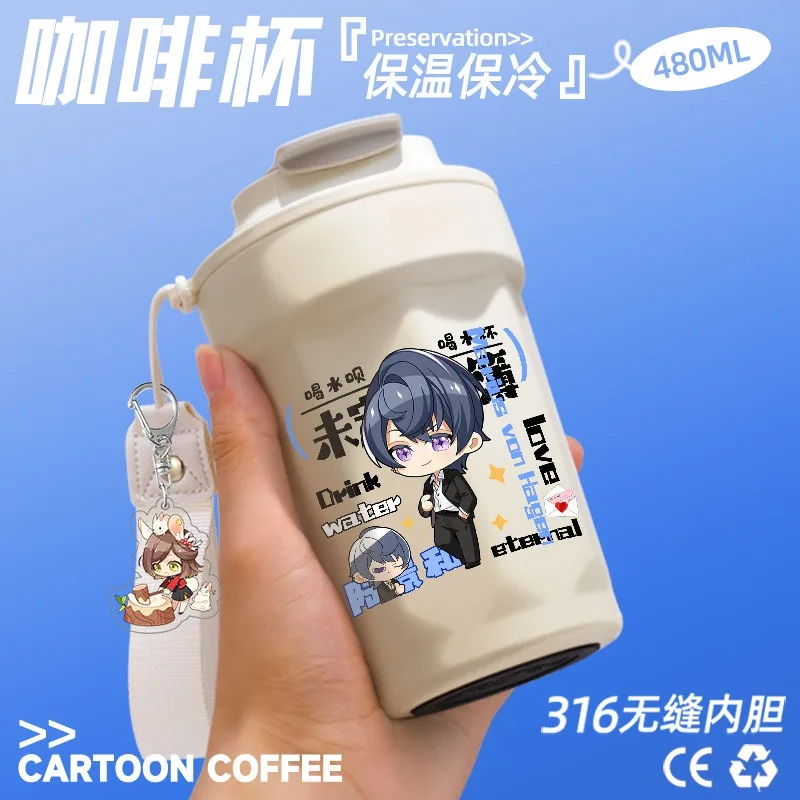 

Термокружка Spot Anime Game Tears of Themis 2026 с персонажами Мариус, Люк, Пирс, Вильгельм, Артем, Винг – высококачественная, с изображением персонажей, в подарок