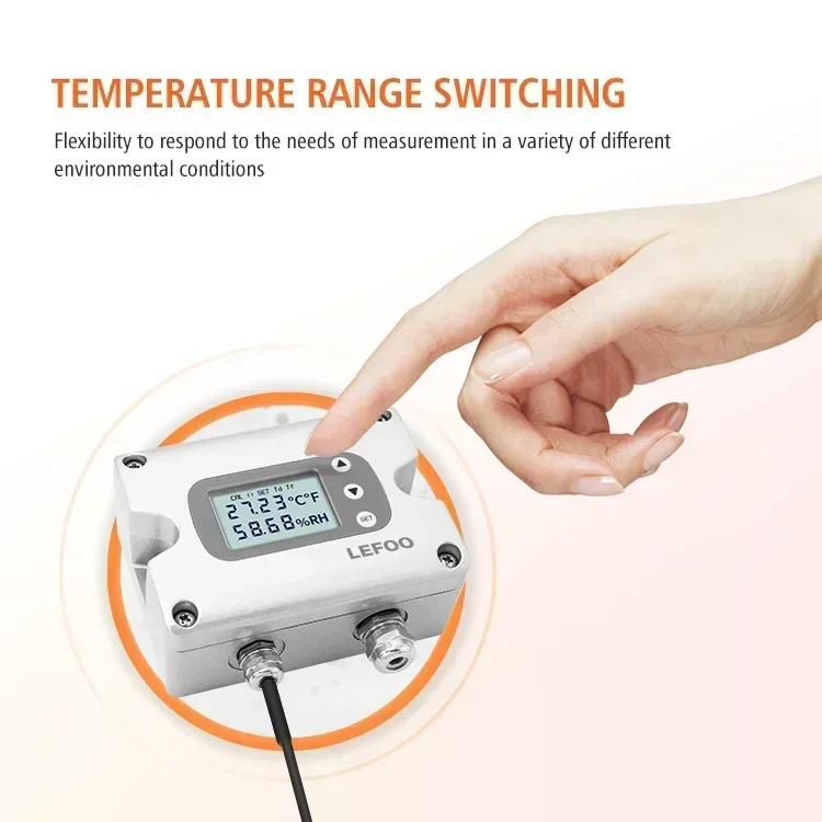 Analog RS485 180 degree C  high temperature and humidity sensor Temp&RH transmitter Hot sales