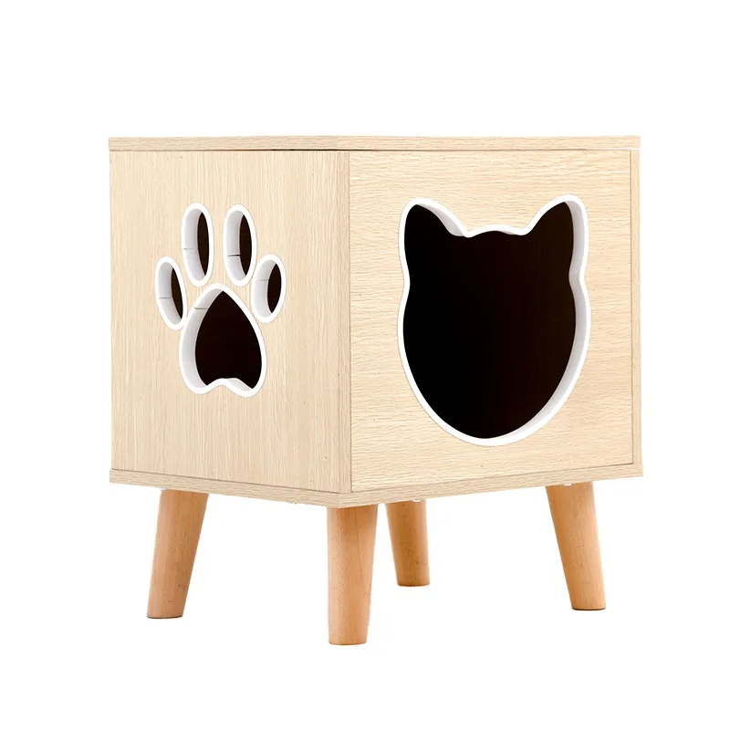 

New Arrival Durable Wooden Cat House Kennel Furniture