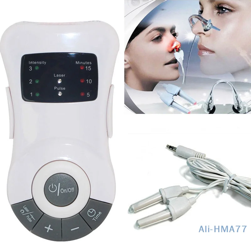 

Rhinitis Therapy Machine Allergy Reliever Low Frequency Laser Hayfever Sinusitis Cure Device Massager Nose Health Care