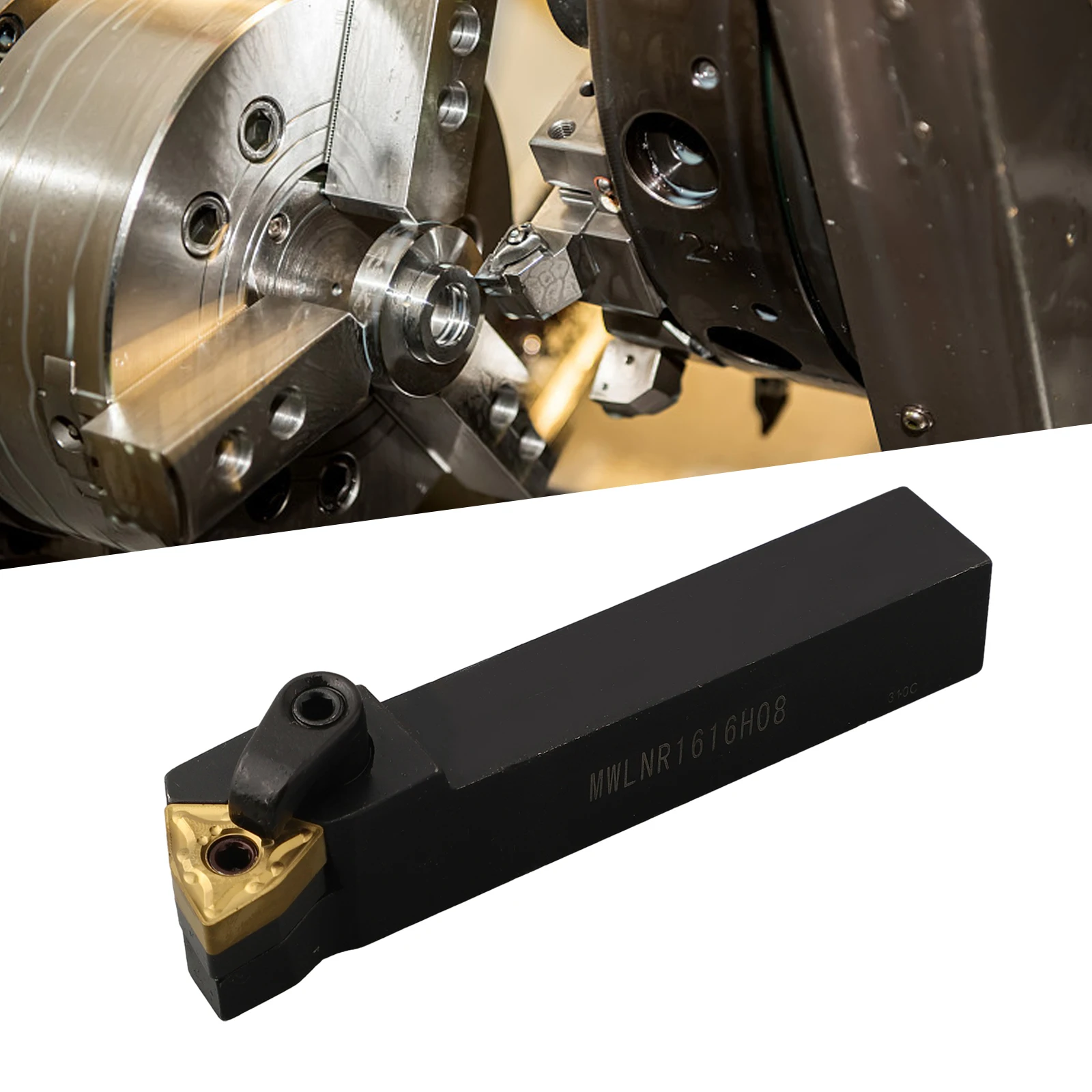 Reliable MWLNR 1616H08 For lathe Turning Holder with WNMG080408CM Carbide Insert for Semi Finishing and Finishing