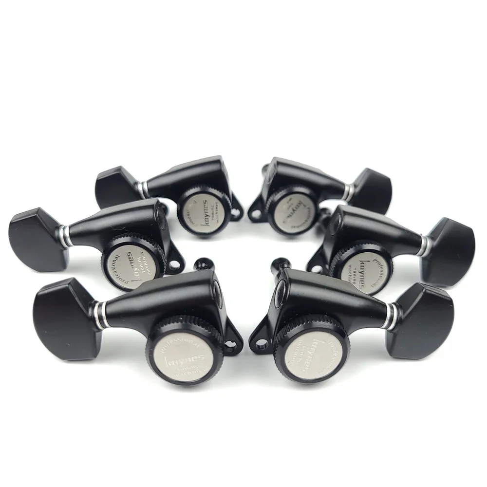 1 Set Guitar Locking Tuners Electric Guitar Machine Heads Tuners Lock String Tuning Pegs Black 【Made in Korea】