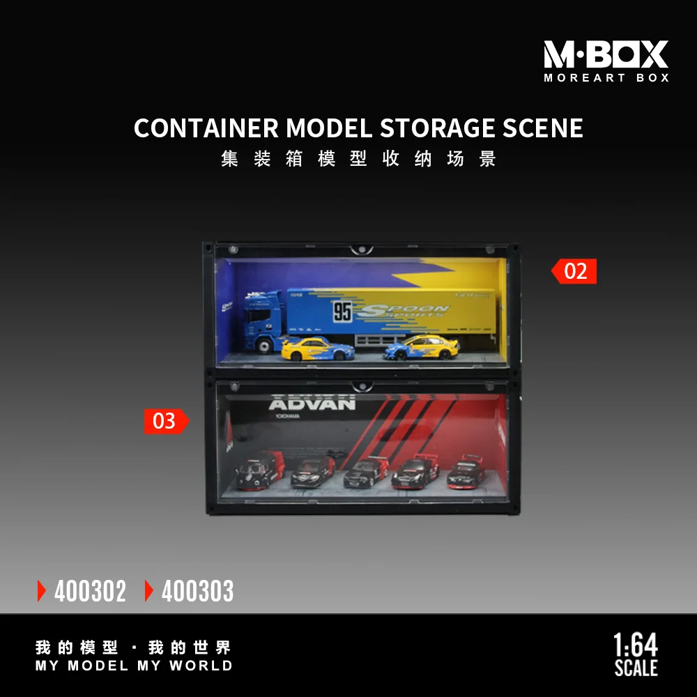 

*Pre-Order* MoreArt-MBOX Advan/Spoon Container Scene Model Parking Lot , Lighting Diorama Model for Gift& Collection & Display