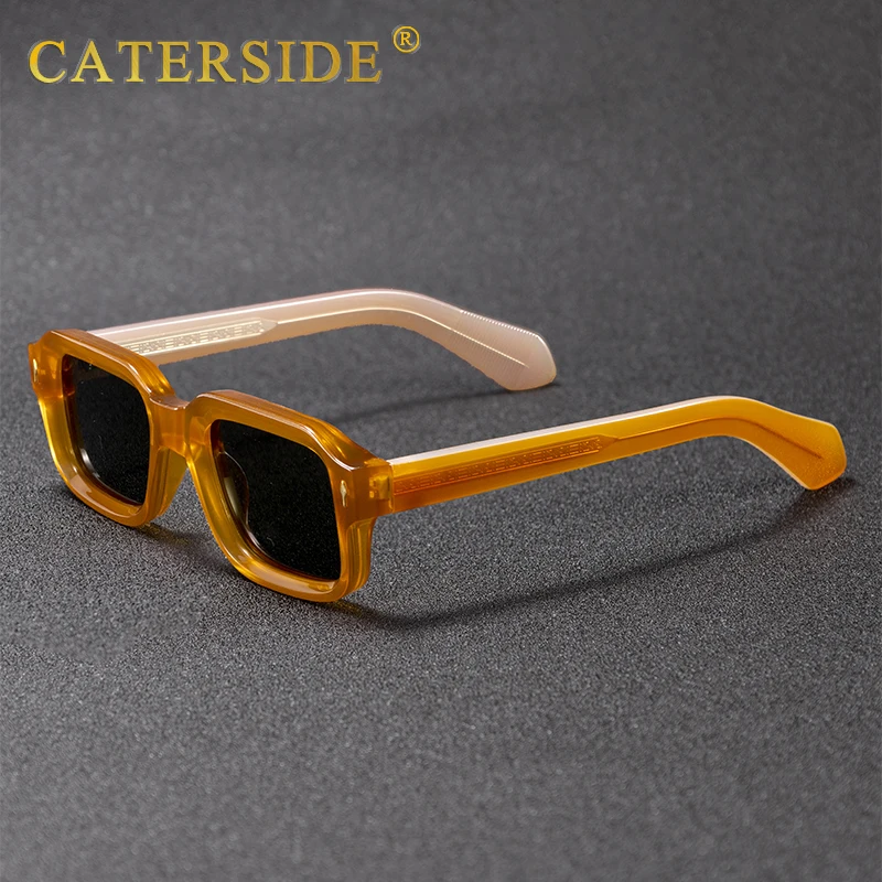 CATERSIDE Fashion Simple Men Sunglasses Roughly Framed Design Sun Glasses Women Outdoor Party Vacation Travel Driving Eyeglasses