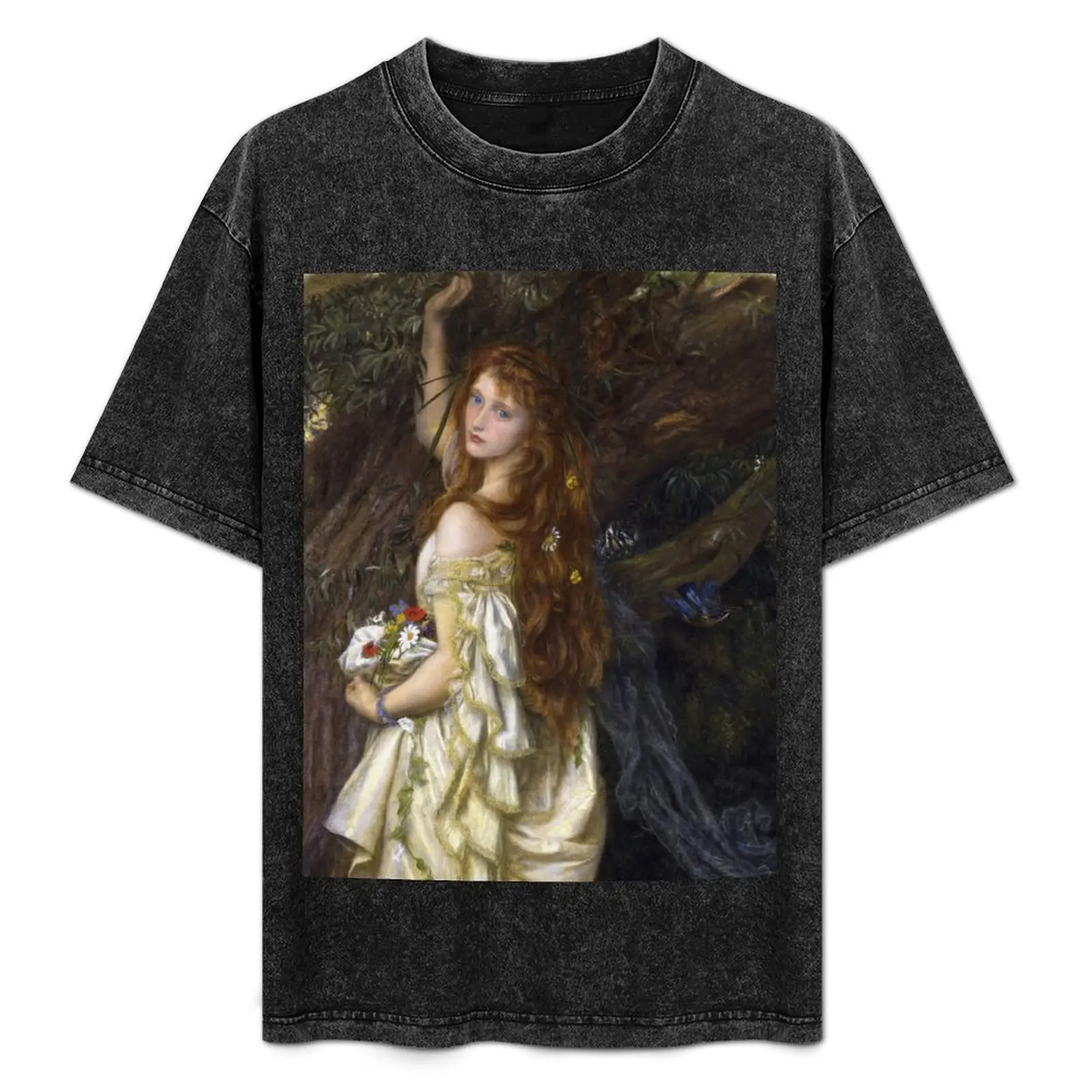 

Arthur Hughes - Ophelia T-Shirt anime clothes graphic t shirts Aesthetic clothing men clothes