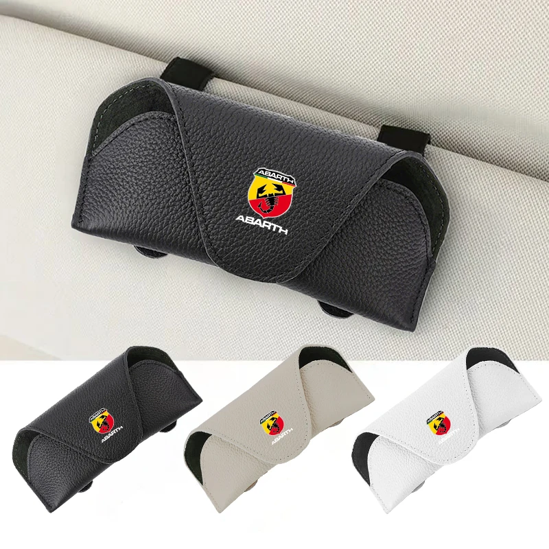 

Car Visor Storage Box Glasses Case Sunglasses Holder Clip Interior For FIAT 500 Grande Punto Tipo Stilo UNO Astra Bravo Panda