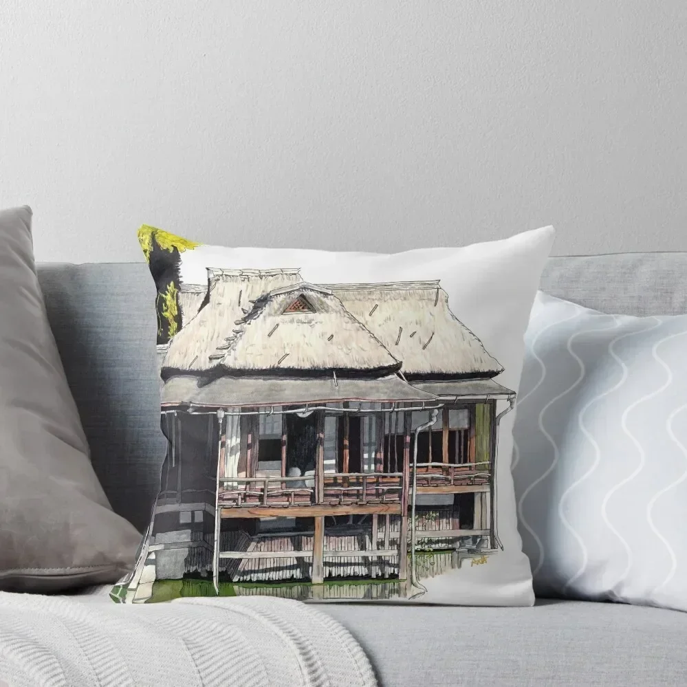 

Hikone Castle Guest House Throw Pillow luxury home accessories luxury decor Pillowcase Cushion anime girl pillow