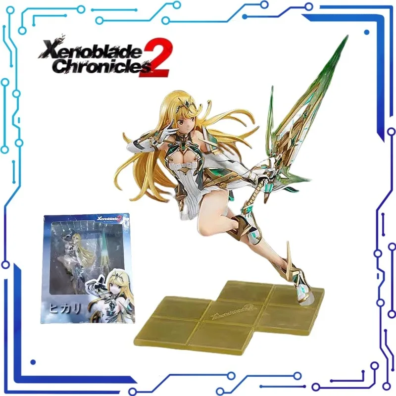 27CM Xenoblade Excalibur 2 The Holy Grail of Heaven Light Heroine Mythra Model Figures Game Two-dimensional Beautiful Girl Gifts