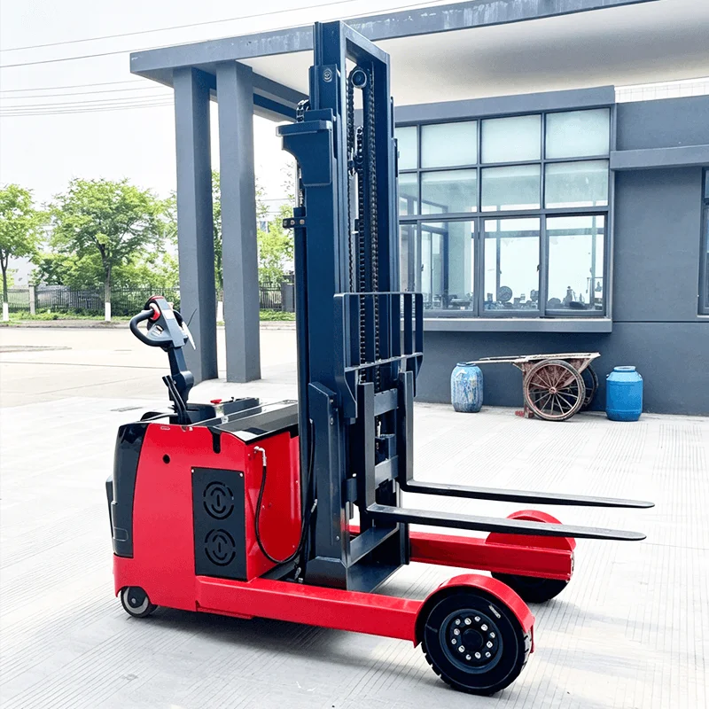 Custom outdoor reach electric stacker pallet lifting forklift strong chassis structure cargo stacking for regional distributors