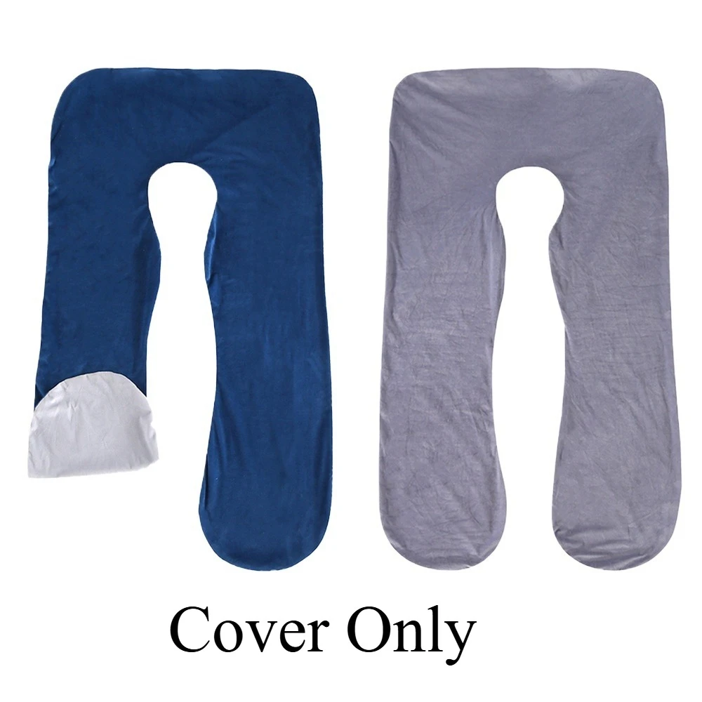 كيس وسادة للأمهات ثنائي النغمة باللون الوردي والرمادي من الصوف الكريستالي الناعم للنوم المريح مقاس 51.18*27.56 بوصة غير متضمن #1