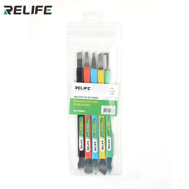 RELIFE RL-049A Double-headed Multi-function Prying Knife for Iphone Android Remove The Glass Back Cover Tin Scraping Knife