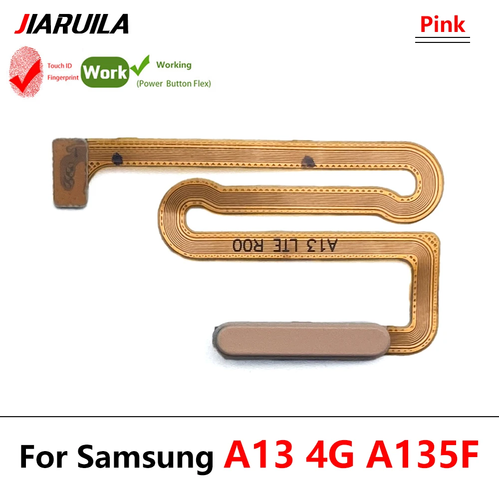 New For Samsung A13 4G 5G A135F A136F Fingerprint Reader Touch ID Sensor Return Key Home Button Flex Cable