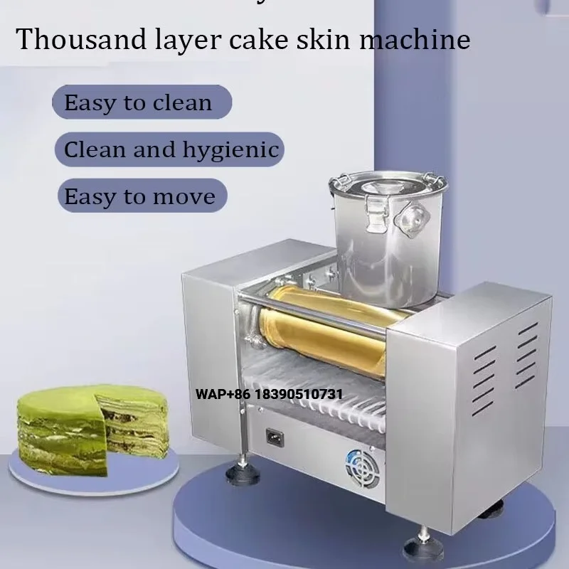 Commercial Automatic Mini Mille Crepe Cake Machine Automatique Thousand Layer Cake Pancake Board Crepe Maker Making Machine