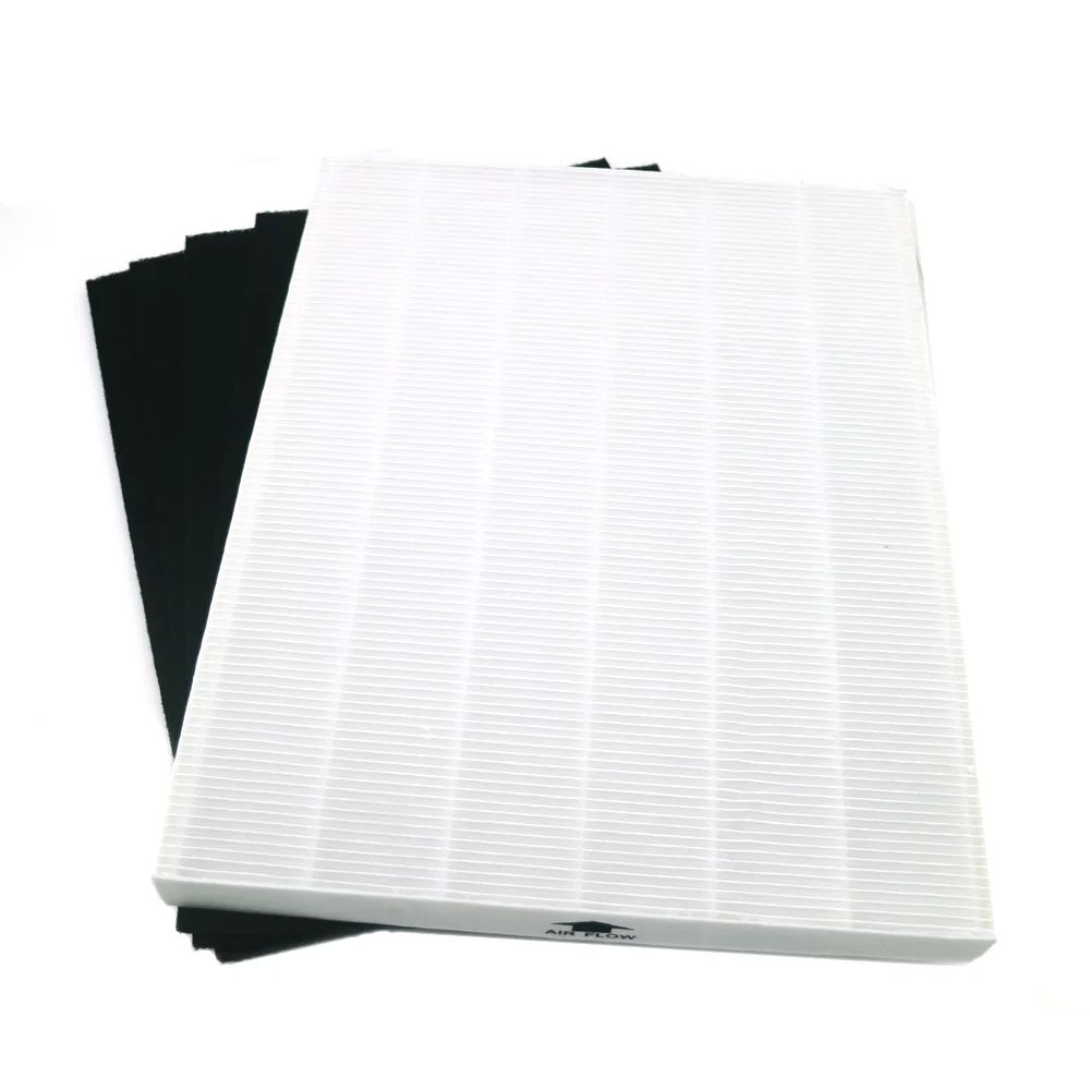 4 قطع من أجزاء تنقية الهواء من الكربون المسبق وقطعة واحدة من فلتر HEPA الرئيسي لـ Winix 115115   5300 5500 6300