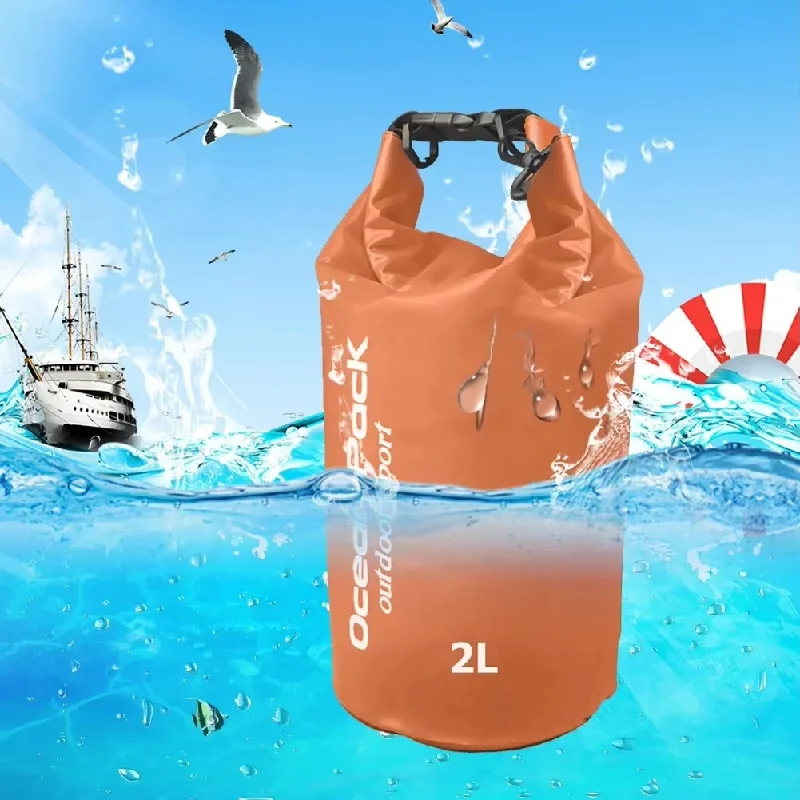 2/3/5/10L PVC Waterproof Dry Sack Floating Water Bag Portable Storage Pouch For Boating Fishing Rafting Drifting Swimming Campin
