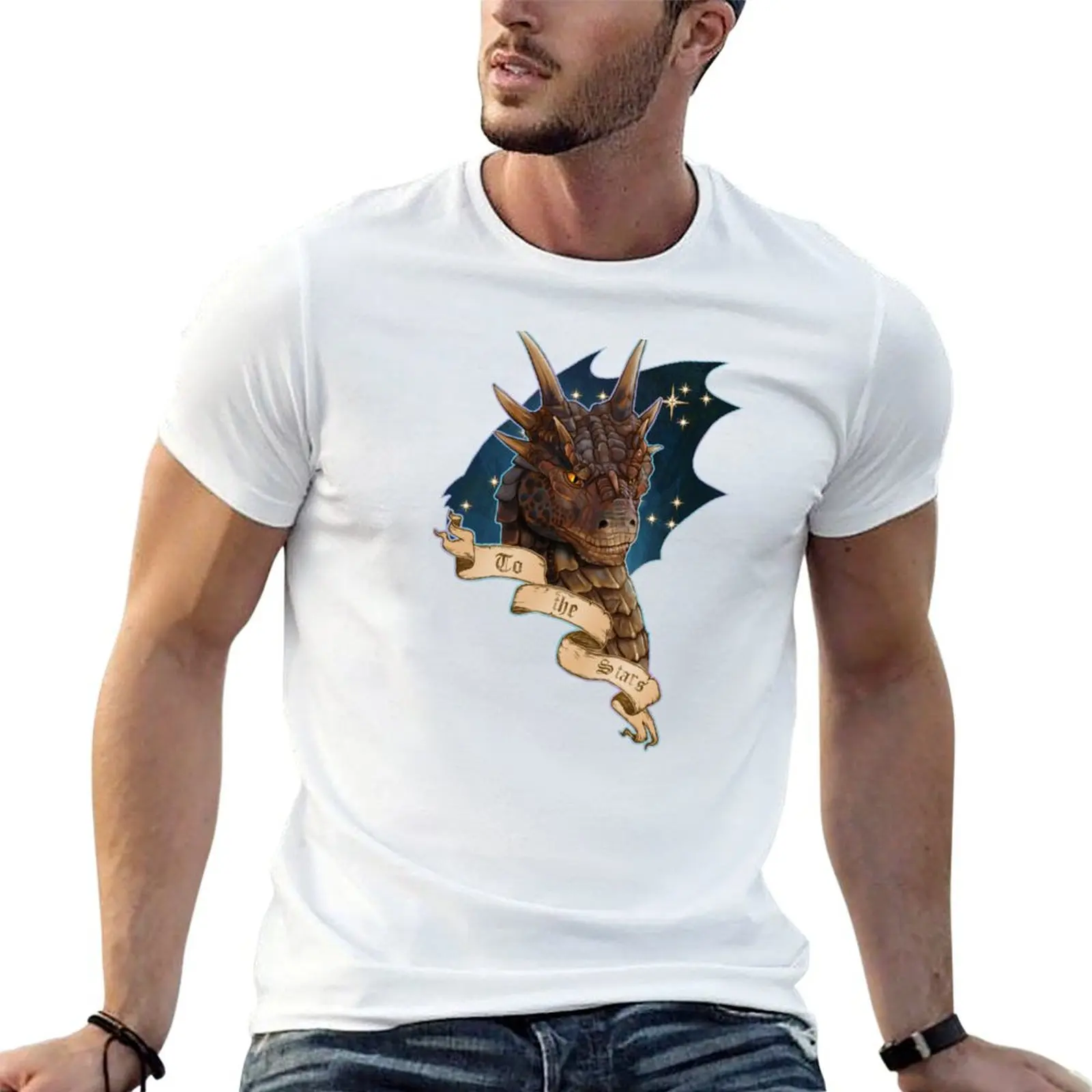 

shirt Art the man - graphic Fan To T-Shirt t Dragonheart Portrait man shirt cotton t Stars Draco